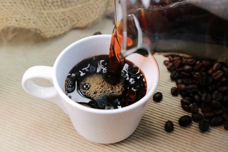Black coffee (with or without cream and sugar)